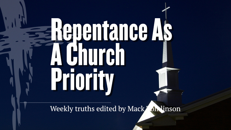 Repentance as a Church Priority